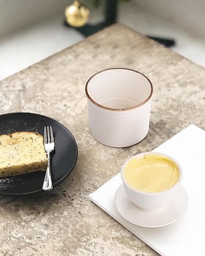 Jersinwei French Butter Dish, Butter Crock for Counter with Water Line, Ceramic Butter Keeper for Spreadable Butter - Chrismas Gift Home Kitchen Decor - Reactive Glaze Collection - White thumbnail 2