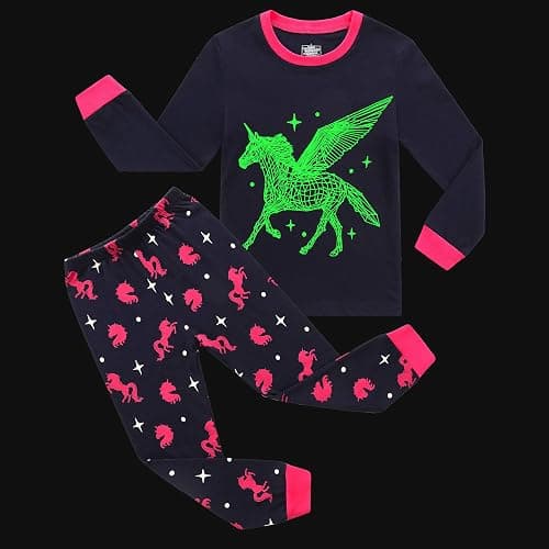 RKOIAN Little Girls' Long Sleeve Pajamas Sets Toddler 100% Cotton Pjs Kids Sleepwears thumbnail 3