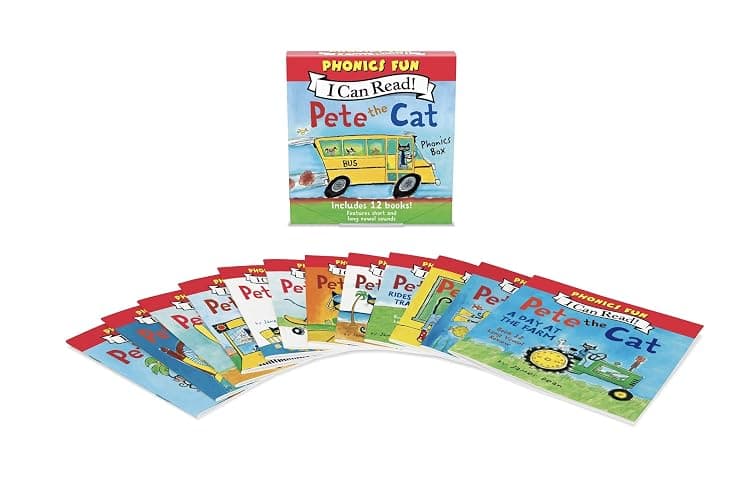 Pete the Cat 12-Book Phonics Fun!: A Box of 12 Mini-Books Featuring Short and Long Vowel Sounds – Expert-Reviewed Beginning Readers for Kids (Ages 3-6) (I Can Read Phonics Fun) thumbnail 2