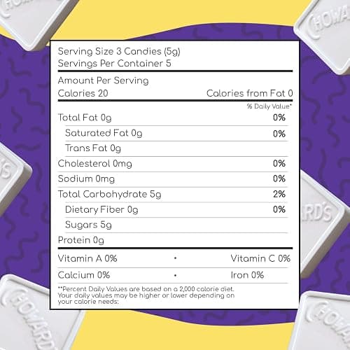 Choward's Violet Mints Candy | Bold Aromatic Flavor | Perfect for Snacks in Lunchboxes, Travel, Sharing, and Gifting | Nostalgic Vintage Candy | 6 Pack (15 Mints Per Package) thumbnail 2