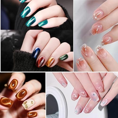 YECIRALA 2 Pcs Cat Eye Magnets For Nails, Pink Double-Side Cylinder Nail Magnet With Big Bead Magnet And Black Point Magnet Pen For Cat Eye Gel Polish, Multi-Functional Cateye Magnets For Nails thumbnail 8