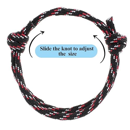 Prasacco 10 Pcs Nautical Braided Rope Bracelet Assorted Colors Braided Rope Bracelet Set Handmade Navy Cord Bracelet Adjustable Wave String Bracelets Friendship Bracelets for Men Women thumbnail 4