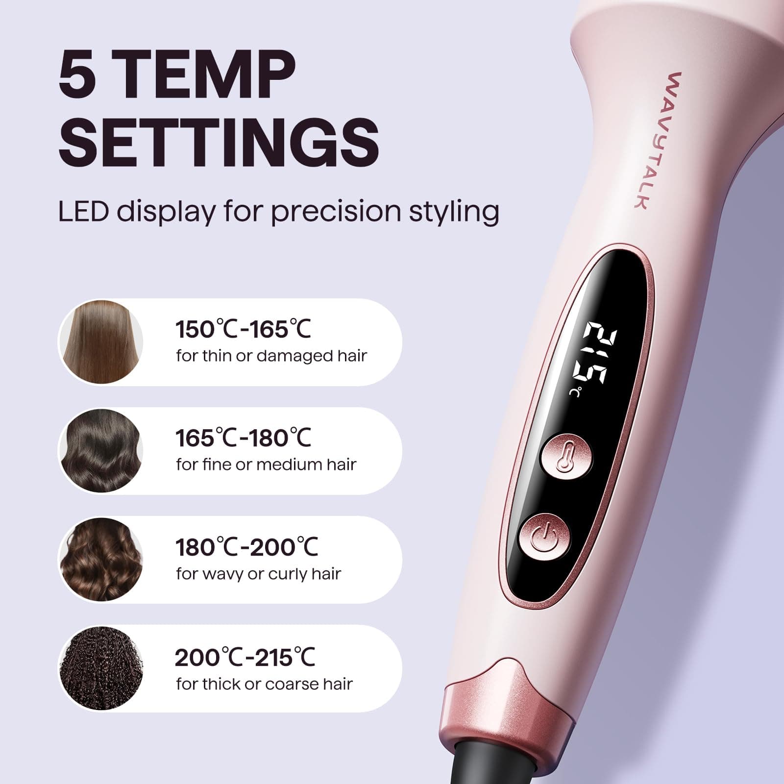 Wavytalk Thermal Brush, Blowout Boost Ionic Round Heated Hot Brush thumbnail 6