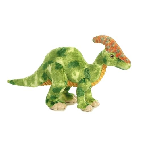 Aurora® Ferocious Dinos & Dragons Parasaurolophus Stuffed Animal - Prehistoric Fun - Cuddly Companions - Green 16 Inches thumbnail 3
