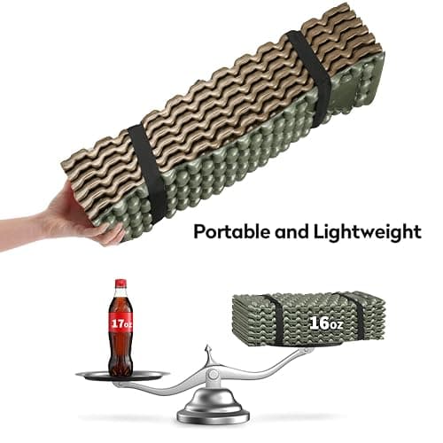 Foam Camping Pads for Hiking, Ultralight Closed Cell Mattress, Waterproof Soft Mat for Adults, Wide Picnic Yoga Mats, Folding Sleeping Pad for Outdoor Backpacking thumbnail 7