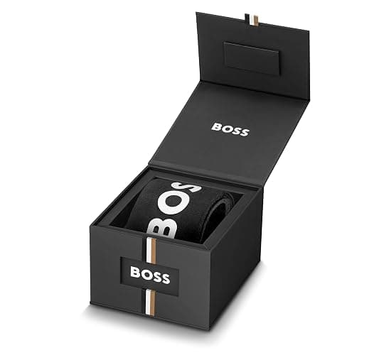 BOSS Men's 45mm Chronograph Quartz Watch Admiral Collection with Stainless Steel, Silicone or Ocean Plastic Textile Strap, Date Fuction and 3 Sub-Dials thumbnail 6