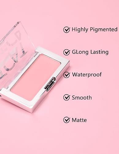 Erinde Nude Pink Matte Blush Powder, Long-Lasting Buildable Color Blush for Cheeks and Face, Lightweight Smooth Formula, Flattering for All Skin Tones, Natural Everyday Makeup Essential,#4 thumbnail 3