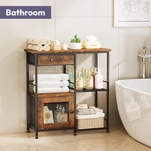 SWTYMIKI Coffee Bar Cabinet for Home - Farmhouse Coffee Stand Station Multi-Purpose Buffet Sideboard Cabinet with Drawers - Kitchen Bar Table for Living Room, Corner, Small Space, Espresso thumbnail 7