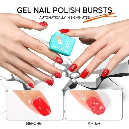Morovan Gel Nail Polish Remover Set: Gel Polish Remover with Cuticle Oil Latex Tape Peel Off Liquid Quickly & Effectively Remove in 5 Minutes No Need Soaking or Wrapping thumbnail 5