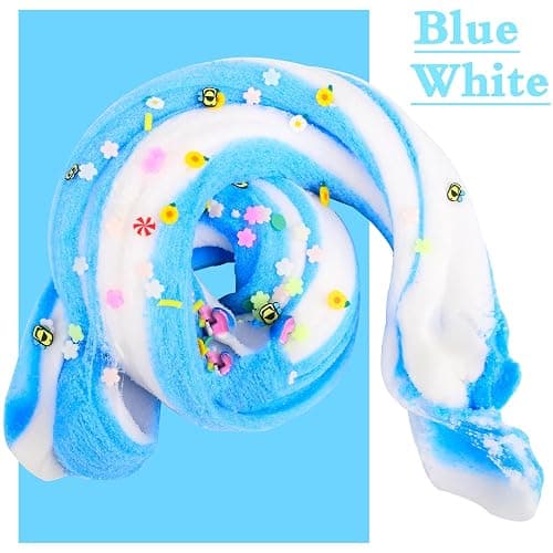 2 Pack Cloud Slime Kit with Blue Cake and Pink Charms, Scented DIY Slime Supplies for Girls and Boys, Stress Relief Toy for Kids Education, Party Favor, Gift and Birthday thumbnail 4