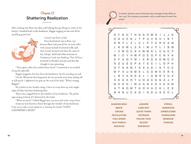Murder Among the Stacks: Book 1: Solve the Puzzles―and the Plot of a Cozy Bookstore Mystery! (A Cranberry Creek Word Search Mystery) thumbnail 5