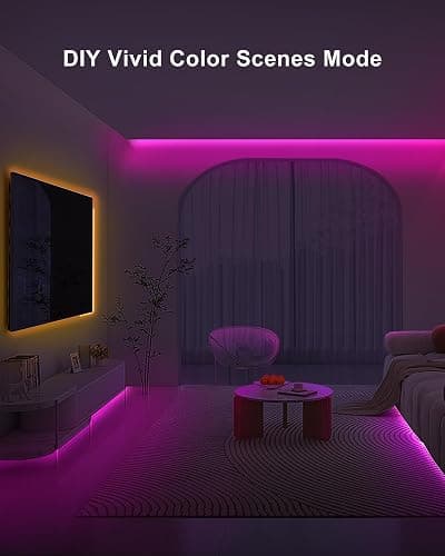 Tatazone 4.92ft Bluetooth RGB COB Led Strip Lights with Remote, Dimmable Smart App Led COB Light Strip, Color Changing Music Sync, Indoor RGB Led Lights for Bedroom, Home Decor, Party thumbnail 5