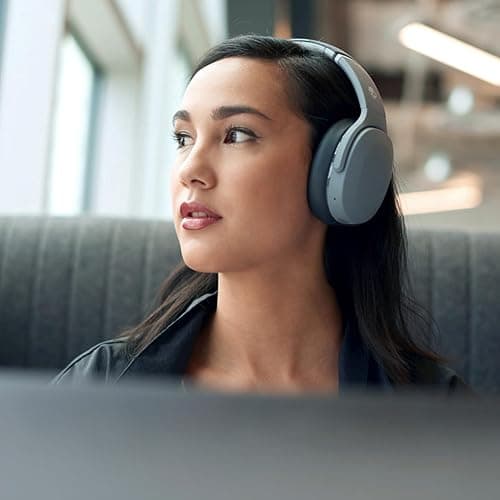 Skullcandy Crusher Evo Wireless Bluetooth Headphones with Extra USB-C Charging Cable, Multi-Sensory Bass, Noise Isolating Over-Ear Fit, 40 Hours Battery, Microphone for iPhone Android - Chill Grey thumbnail 5
