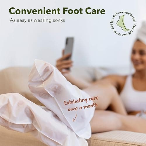 Purederm Shiny & Soft Foot Peeling Mask (3 pack) - For smooth and moist baby skin with Exfoliating peel off Calluses, Dry Skin, Cracked Heels - Men and Women thumbnail 10