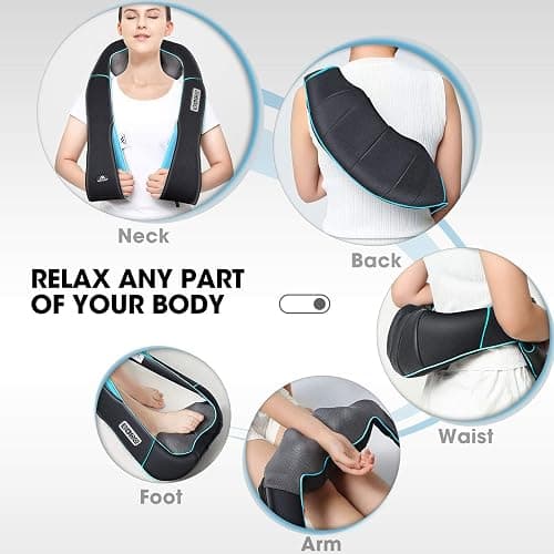 MagicMakers Shiatsu Neck Massager with Heat for Pain Relief Deep Tissue – Mothers Day Gifts for Mom, Women, Her | Ideal for Men, Dad & Him– Amazing Back & Shoulder Relief from Daughter or Son thumbnail 8