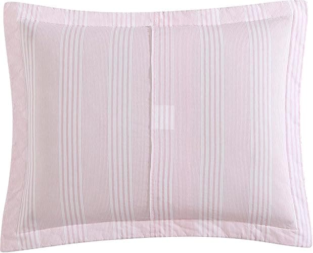 Laura Ashley - Queen Quilt Set, Soft & Reversible Cotton Floral Bedding with a Medium Weight Feel, 3 Piece Bed Set with Matching Pillowcases (Bedford Pink) thumbnail 7