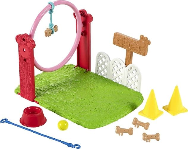 Barbie Chelsea Can Be Doll & Playset, Blonde Dog Trainer Small Doll with Dog & 10 Accessories, Including Leash, Jumping Hoop, Obstacle Cones & More thumbnail 5