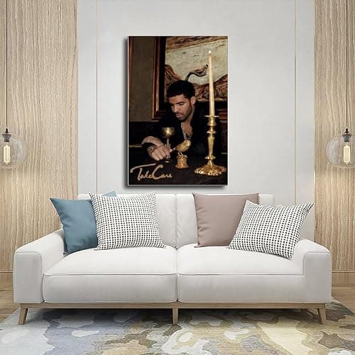 EUNHNXSK Take Care Drake Canvas Poster Wall Art Decor Print Picture Paintings for Living Room Bedroom Decoration Unframe：08x12inch(20x30cm) thumbnail 5