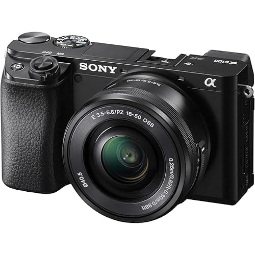 Sony Alpha A6100 Mirrorless Camera with 16-50mm Zoom Lens, Black (ILCE6100L/B) - Image 1
