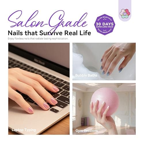 SAVILAND Advanced Gel Nail Kit Almond: 15 Sizes Extra Short Almond Nail Tips with Nail Drill & U V Lamp 500 Pcs Salon Grade Full Matte Nail Tips 30-Day Long Lasting Home DIY Beginner thumbnail 2