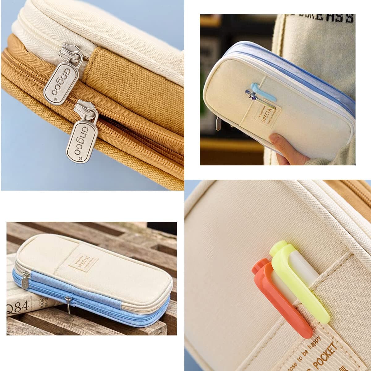 Big Capacity Pencil Pen Case Office thumbnail 6