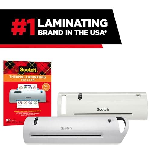 Scotch Thermal Laminating Pouches, Clear, Fits Letter Sized (8.9 in. × 11.4 in.) Paper, 150 Pouches thumbnail 6