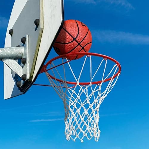 LAO XUE Basketball Net Outdoor,(7.16 oz) 12 Loops Professional Heavy Duty Basketball Net Replacement,All Weather Anti Whip, Suitable for Outdoor Standard 12 Loops Basketball Hoop thumbnail 7
