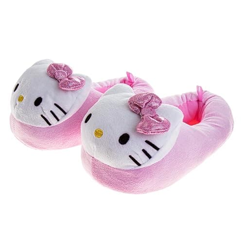 Josmo Hello Kitty Sanrio Wome Strawberry Shortcake Harry Potter House Slippers Cozy Warm Indoor Slippers for Adult Size 5-10 US Womens - Image 1