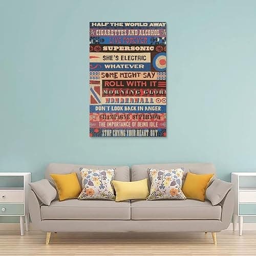 Oasis Music Nightclub Style Poster Poster Wall Art Decorative Painting Bedroom Painting Posters 08x12inch(20x30cm) Unframe-style thumbnail 2