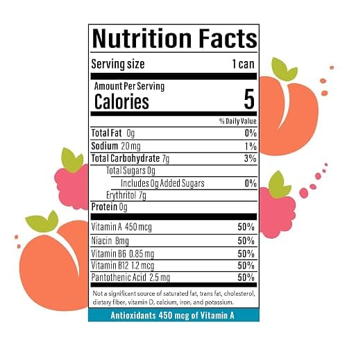 BUBBL'R peach raspberry dazzl'r, Antioxidant Sparkling Water with Natural Caffeine, 0g Sugar, Gluten Free, All Natural Flavors, 12 Fl Oz Cans, 12 Count (12 Fl Oz (Pack of 12), peach raspberry dazzl'r) thumbnail 2