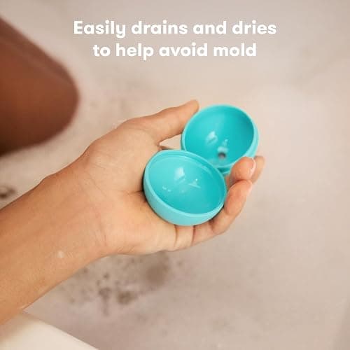 Frida Baby Stack + Pour Bath Tower Bath Toy, Bath Toys for Toddlers, Teaches Child to Grasp, Stack & Scoop. Gross to Fine Motor Skills, Hand Eye Coordination, Sort by Size, Count, Pretend Play thumbnail 5