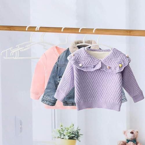 GoodtoU Baby Hangers 100Pack Kids Plastic Baby Clothes Hangers for Closet Small Children Infant Toddler Child thumbnail 6
