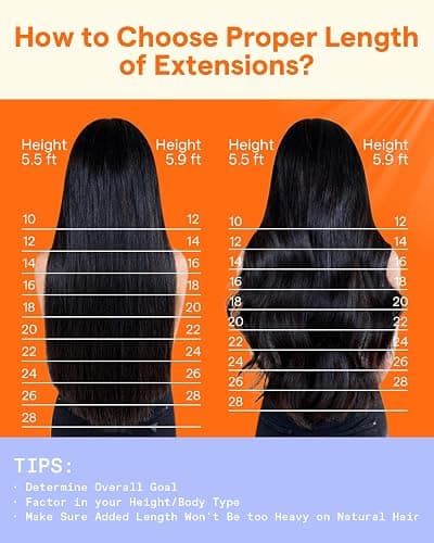 Full Shine Human Hair Clip in Extensions | Light Brown Clip in Hair Extensions Human Hair, for Cheer, 20 Inch 7 Pcs 120g thumbnail 9
