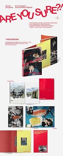 BTS Jimin X Jungkook Are You Sure?! Season 2 Photobook with Tracking Sealed thumbnail 2