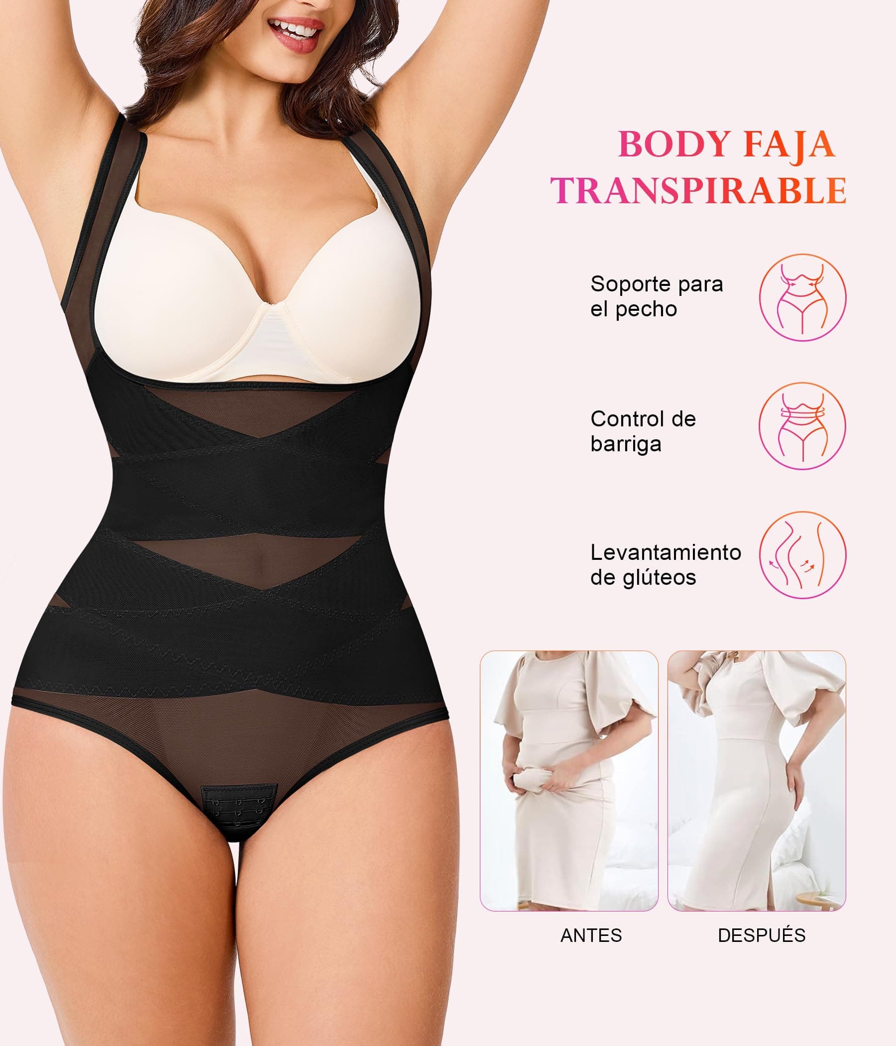Eleady Fajas Reductoras Mujer Adelgazante Moldeador de Cuerpo Para Mujer Fajas Colombianas Reductoras de Abdomen y Cintura Faja Adelgazante thumbnail 3