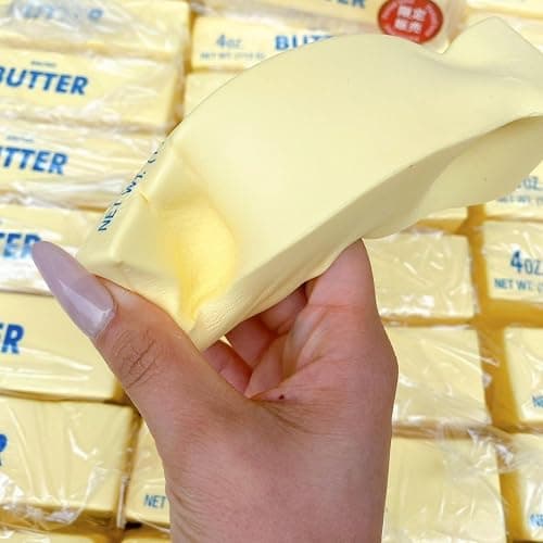 Slow Rising Squishy Butter Stick Toy,Cute Squeeze Butter Toy,Sensory Stress Relief & Fidget Toys,Realistic Food Squishies Stress Balls Toys for Gifts,Party Favors (1pcs-Butter Stick) thumbnail 6