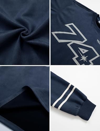 Aelfric Eden Oversized Crewneck Sweatshirts for Men Vintage Graphic Pullover Loose Fit Streetwear Long Sleeve Top thumbnail 3