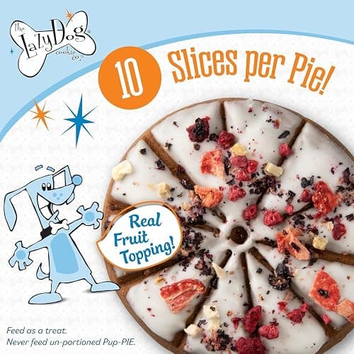 The Lazy Dog Cookie Co. I Ruff You Pup-Pie – All Natural Dog Treat for All Occasions – Healthy Dog Cookies Made in USA – 6" Celebration Pie – Best Natural Treats for Dogs, 5 oz (Ruff You) thumbnail 2