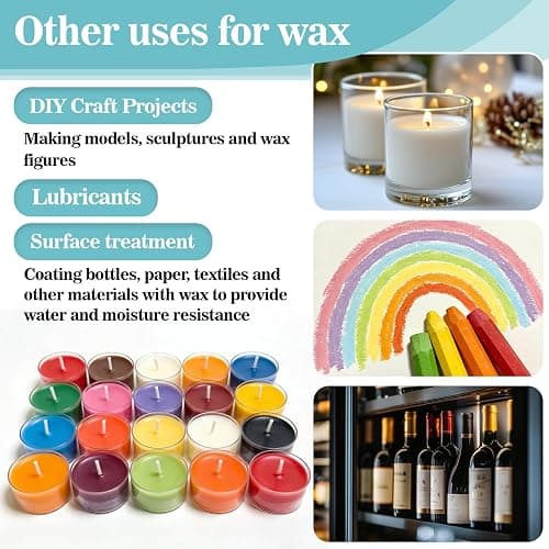 CARGEN 885g Paraffin Wax Pellets - Paraffin Wax Candle Making,Pure Paraffin Wax,Paraffin Wax Beads,Paraffin Wax Candle,Paraffin Candles for Craft,Candle Making Furniture,Spa,Hand Treatments thumbnail 5