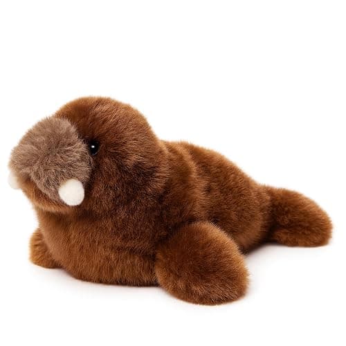 Mushymallow Adorable Walrus Stuffed Animal Soft Plush Birthday Gift for Kid | Cute Plush Toy Pocket-Sized Stuffed Walrus for Boys Girls Adults Christmas Birthday Gifts Desk Decor Magnetic Fridge Magnet - Image 1