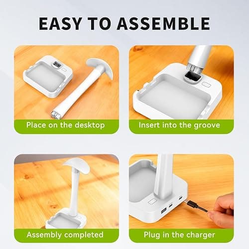 Tascaquin Headphone Stand with Charger,Gaming Headset stand with RGB Light Mode,For Airpod Max Stand,Desk Lamp,Phone Holder,Tablet Holder,desktop organizer,Gifts for Gamers & Music Lover (White) thumbnail 6