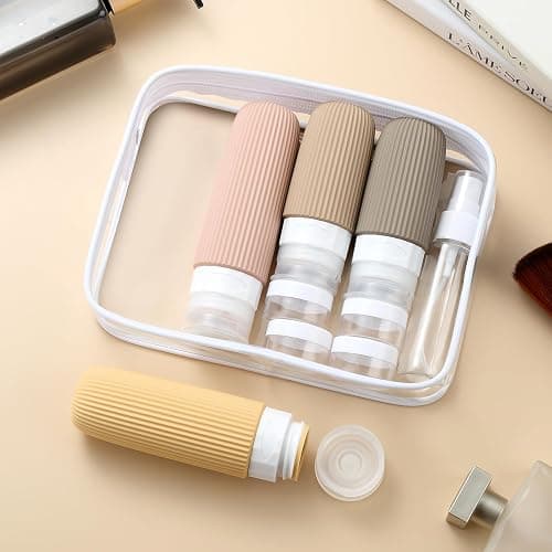 Mrsdry 16 Pack Travel Bottles Set, TSA Approved Leak Proof Silicone Squeezable Containers for Toiletries, Refillable Travel Accessories for Conditioner, Shampoo, Lotion & Body Wash Accessories thumbnail 5