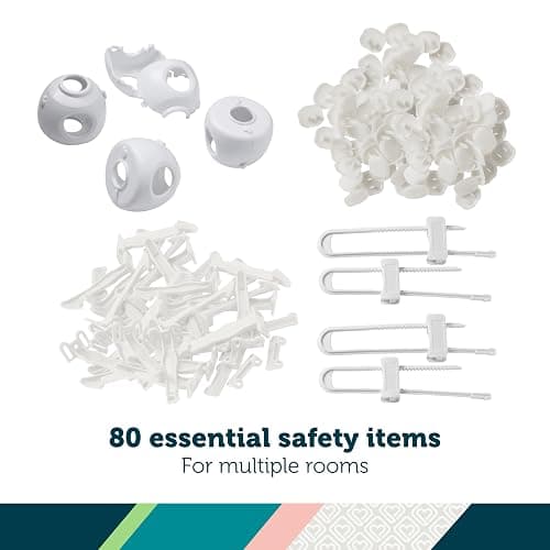 Safety 1st Home Safeguarding and Childproofing Set (80 Pcs), White thumbnail 3