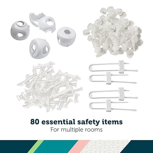 Safety 1st Home Safeguarding and Childproofing Set (80 Pcs), White - 80 Piece Set thumbnail 3