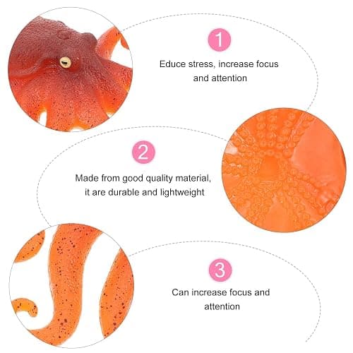 Mochi Animals Soft Squeeze Toys Lifelike Octopus Shape Novelty Press Stress Toy Accessories Cartoon Animal Vent for Ornament Adorable Vent Toys thumbnail 5