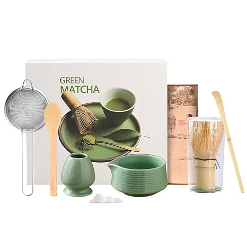 Matcha Whisk Set, Ceramic Matcha Set Includes Matcha Bowl,Chashaku Matcha Scoop thumbnail 3