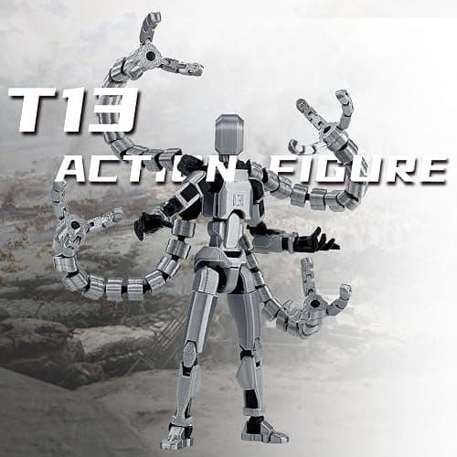 T13 Already Assembled Action Figure Accessories,T13 Multi-Jointed Movable,for Collectors Desktop Decorations t-13 Movability 3D Printed Toys thumbnail 7