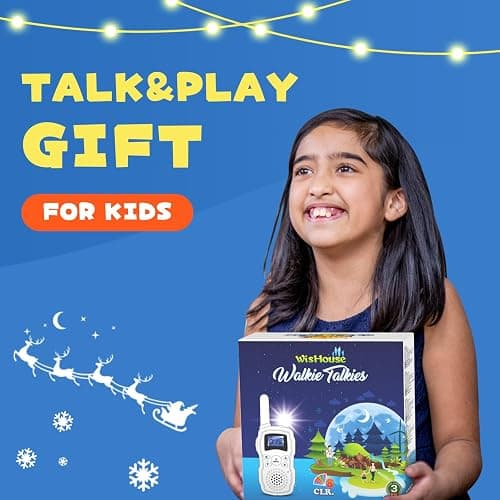 Wishouse Walkie Talkies Rechargeable for Kids Adults Long Range,Xmas Birthday Gift for Boys Girls 3 4 5 6 7 8 9 10 Year Old,Hiking Camping Gear Games Ideas Toys with Flashlight,VOX,Easy to Use 4 Pack thumbnail 7
