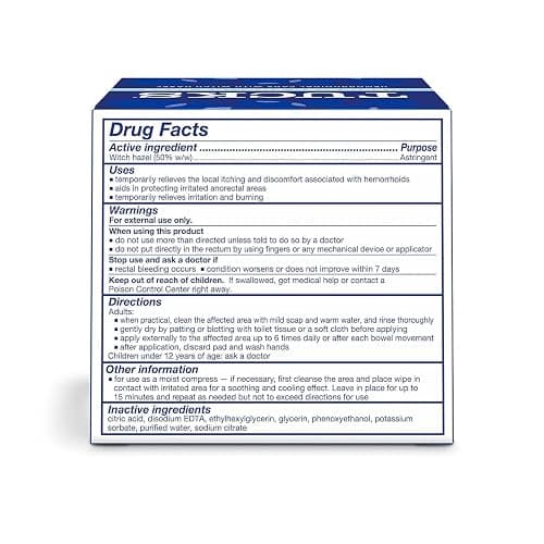 TUCKS Medicated Cooling Pads, 100 Count – Pads with Witch Hazel, Cleanses Sensitive Areas, Protects from Irritation, Hemorrhoid Treatment, Medicated Pads Used By Hospitals thumbnail 10