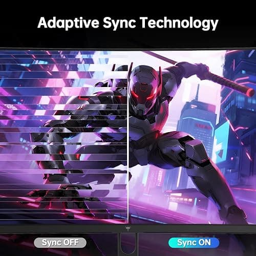 KTC 32 Inch Curved Gaming Monitor, 2K 180Hz Computer Monitor, Up to 185Hz, QHD 1500R PC Monitor 1ms with Adaptive Sync, DisplayPort/HDMI/USB, VESA Wall Mount, Tilt Adjustable, H32S5 thumbnail 7